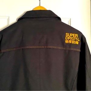 Super Dry Black Trench Coat